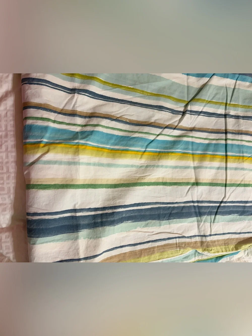 RARE POTTERY BARN stripes Full / Queen Duvet cover